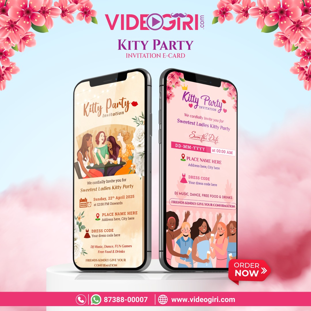 Create Stunning Kitty Party Invitations With Videogiri